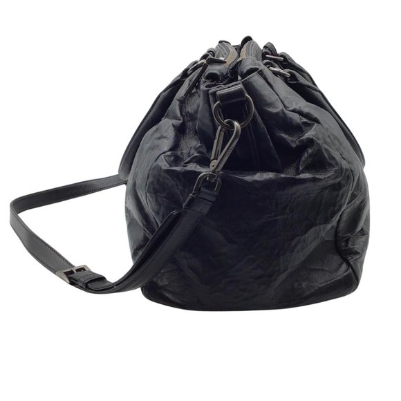 Prada Black Leather 2 Way Tote Bag - Picture 2 of 9